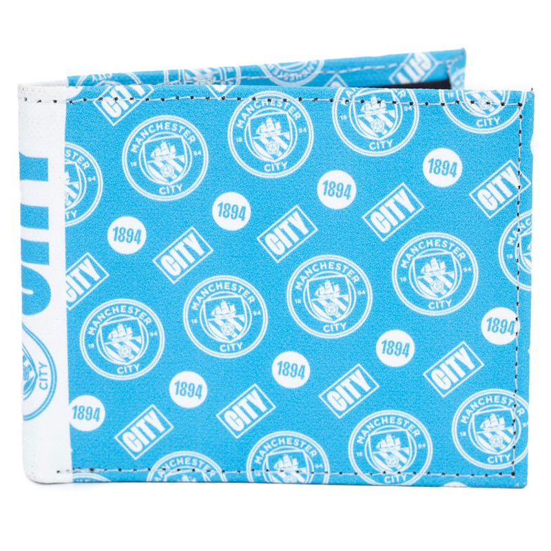 Manchester City FC Coloured Icon Wallet, side angle