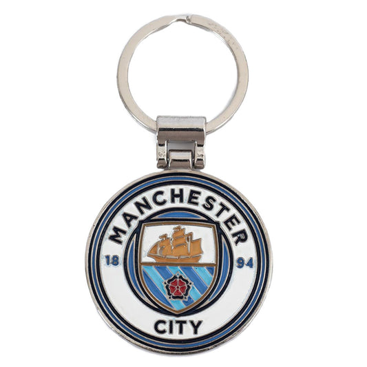 Manchester City FC Boxed Crest Keyring