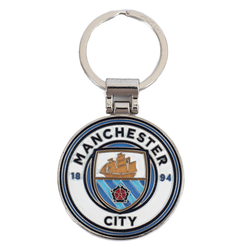 Manchester City FC Boxed Crest Keyring
