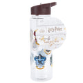 Harry Potter House Crests Plastic Drinks Bottle, side angle
