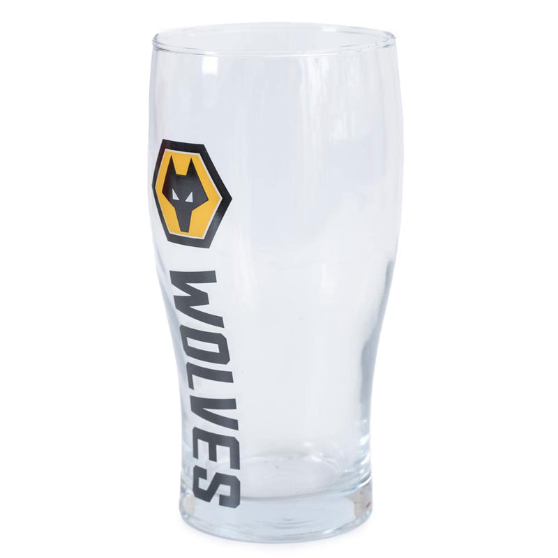 Wolverhampton Wanderers FC Tulip Pint Glass, alternate view