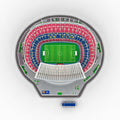 FC Barcelona 3D Stadium Puzzle, side angle