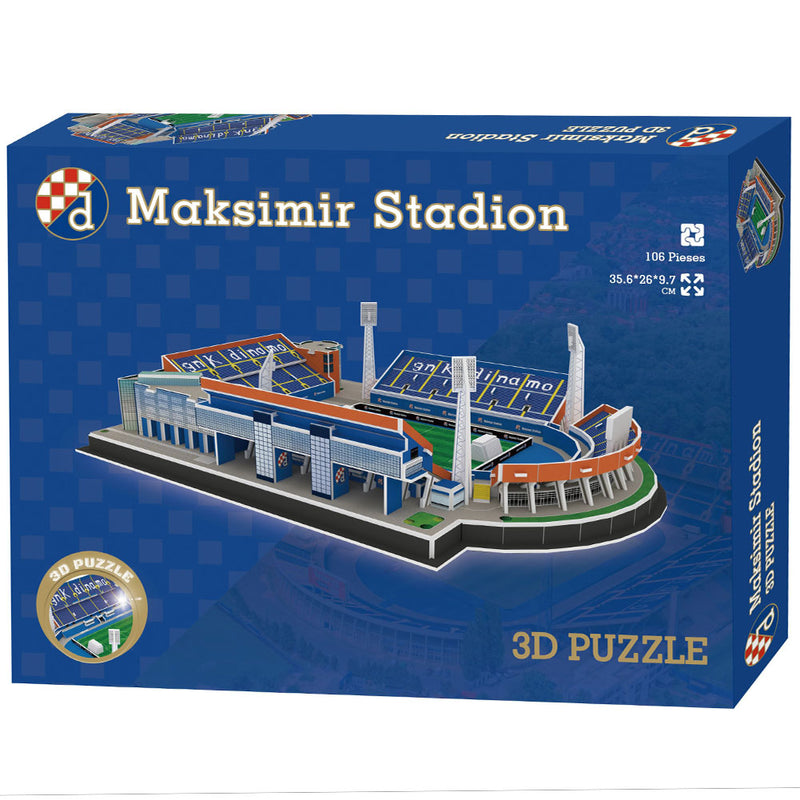 GNK Dinamo Zagreb 3D Stadium Puzzle, side angle