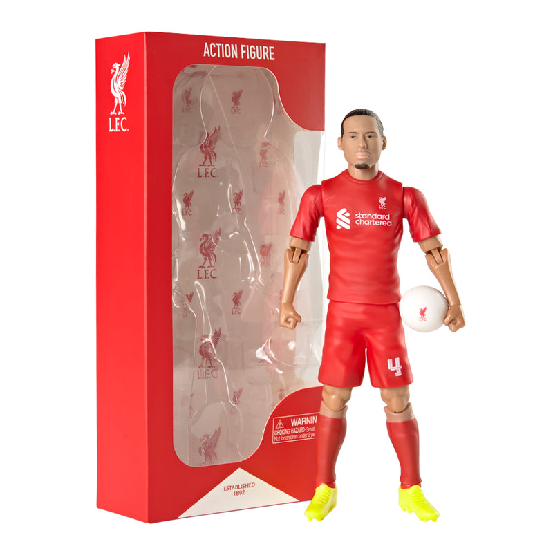 Liverpool FC Van Dijk 20cm Action Figure, in display