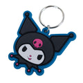 Kuromi Smile PVC Keyring, alternate view