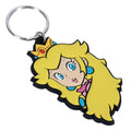 Super Mario Princess Peach PVC Keyring, alternate view