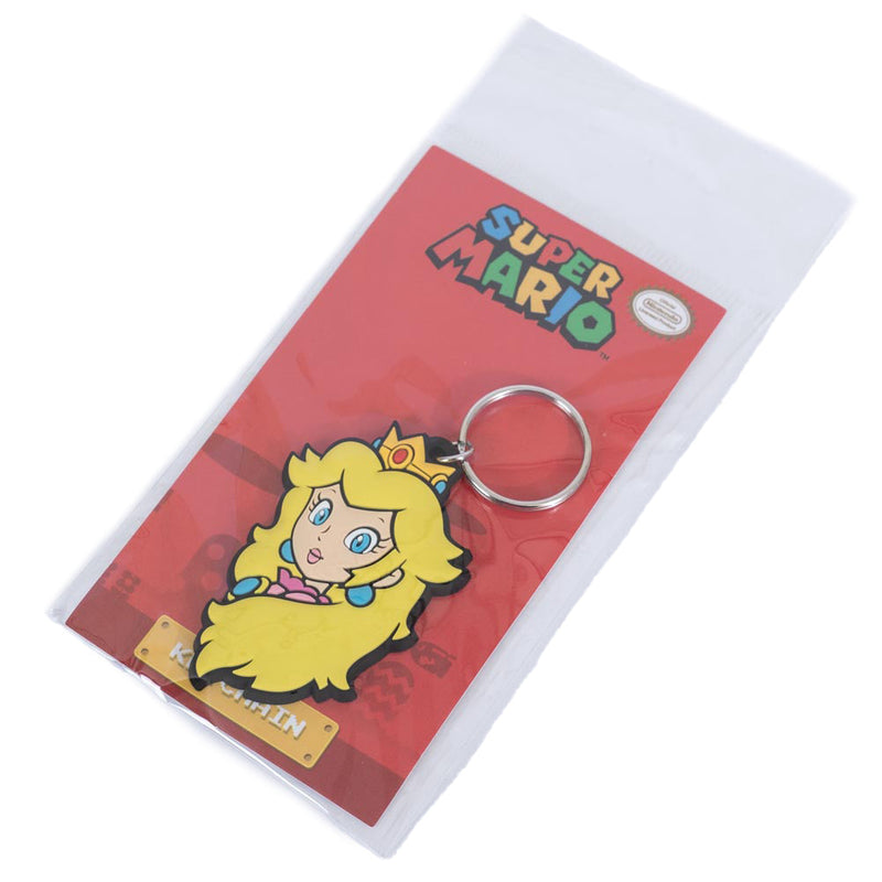 Super Mario Princess Peach PVC Keyring, close-up detail