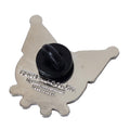 Kuromi Pin Badge, side angle
