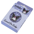 Kuromi Pin Badge, close-up detail