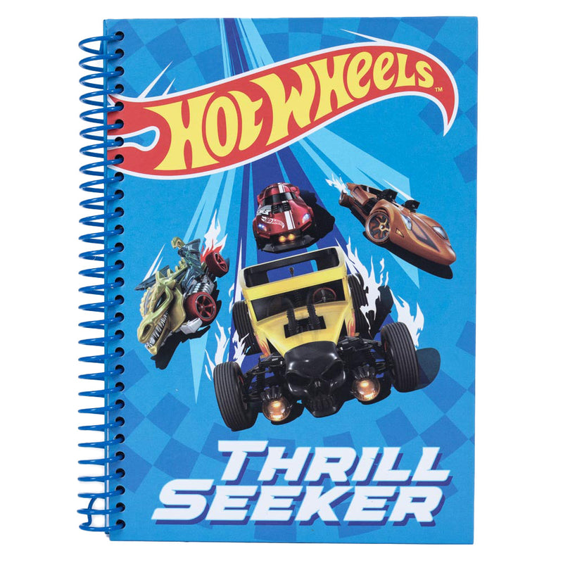 Hot Wheels Thrill Seeker Notebook, close-up detail