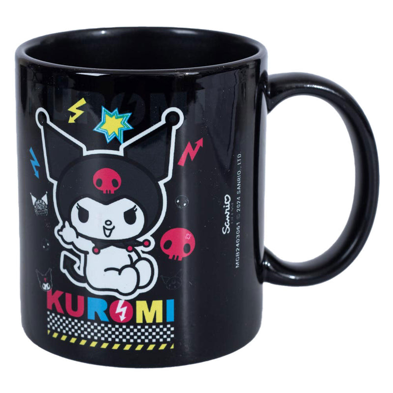 Kuromi Punk Vibes 315ml Black Ceramic Mug, alternate view