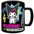 Kuromi Fuzzy Mug, side angle