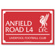 Liverpool FC Landscape LED Street Sign