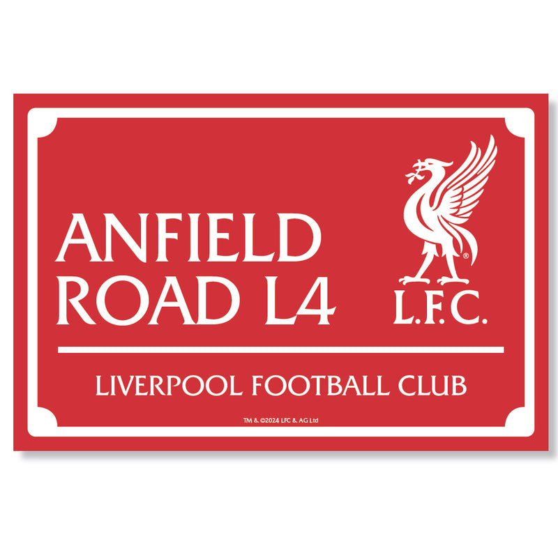 Liverpool FC Landscape LED Street Sign