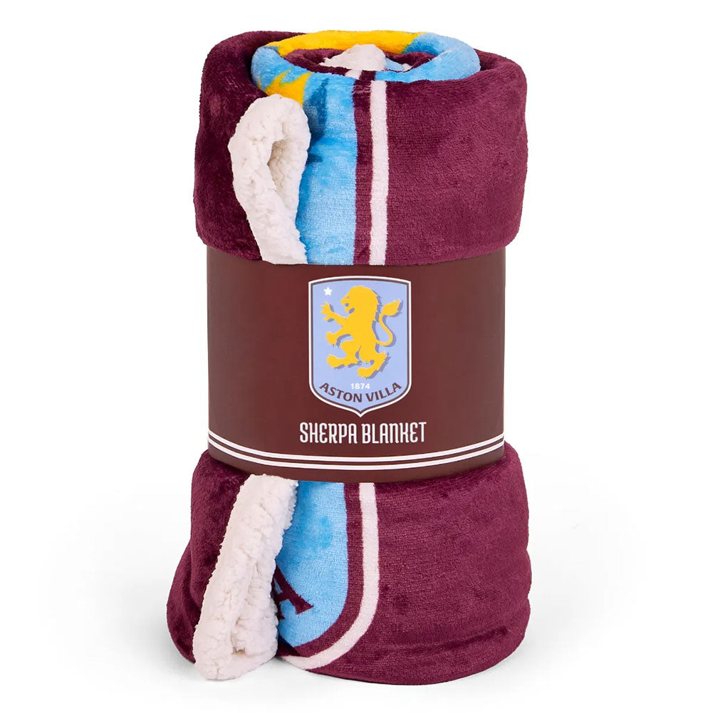 Aston Villa FC Sherpa Fleece Blanket