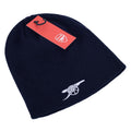 Arsenal FC Navy Cannon Beanie, side angle