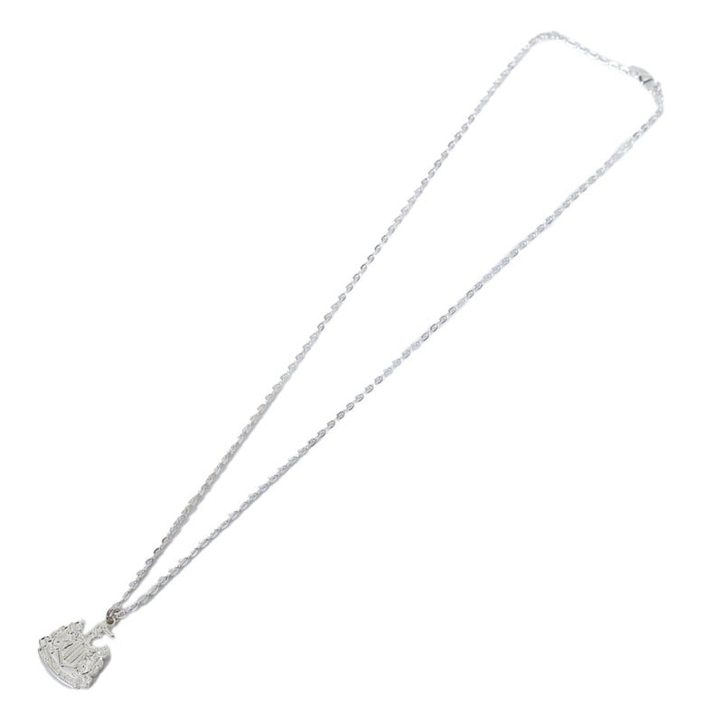 Newcastle United FC Silver Plated Boxed Pendant, side angle