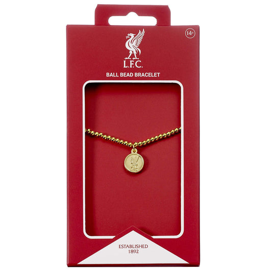 Liverpool FC Gold Finish Bead Bracelet, alternate view