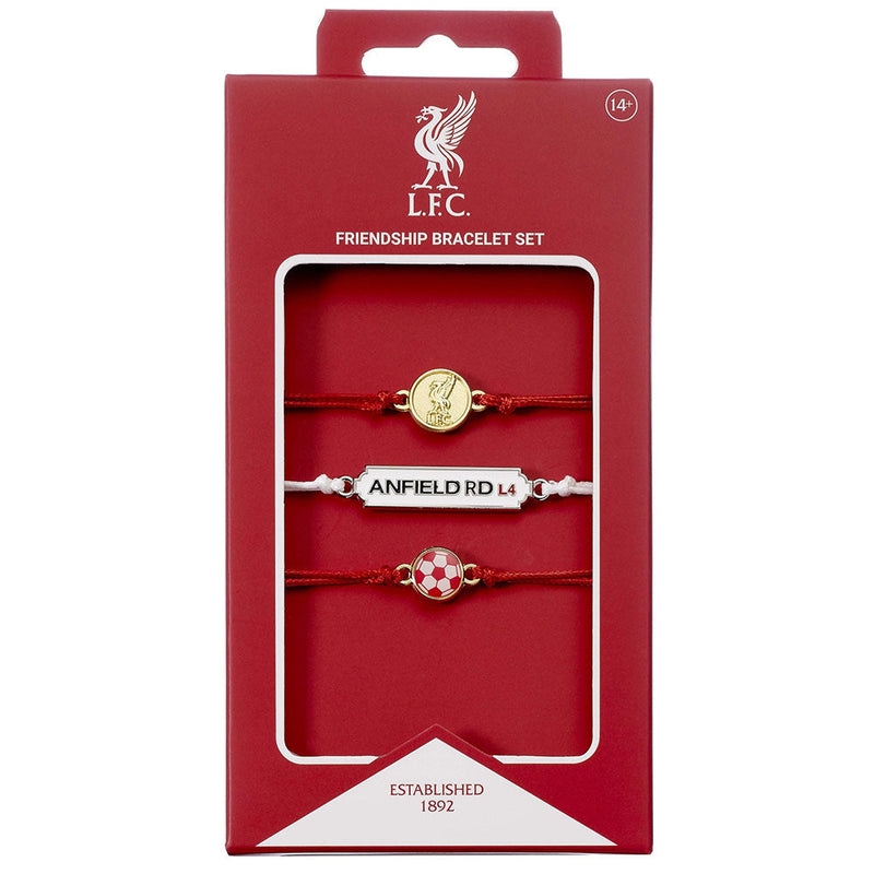 Liverpool FC Friendship Bracelet Set, side angle