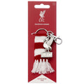 Liverpool FC Red Bar Scarf Bag Charm, side angle
