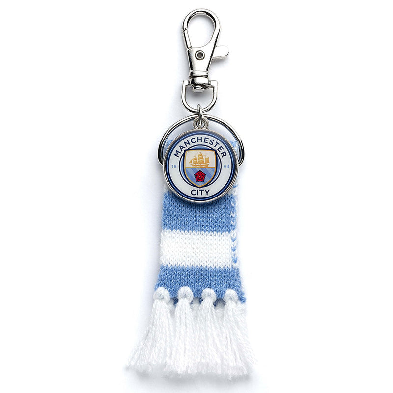 Manchester City FC Blue Bar Scarf Bag Charm, alternate view
