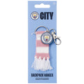 Manchester City FC Pink Bar Scarf Bag Charm, side angle