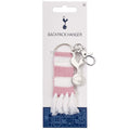 Tottenham Hotspur FC Pink Bar Scarf Bag Charm, side angle