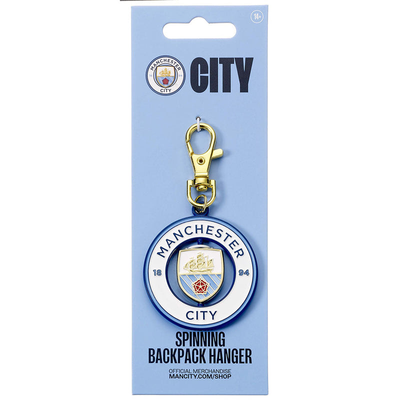 Manchester City FC Spinner Bag Charm, rear view