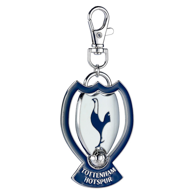 Tottenham Hotspur FC Spinner Bag Charm, side angle