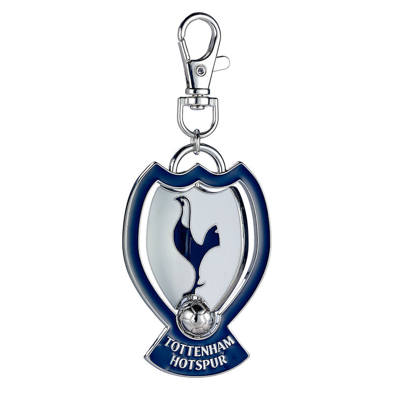 Tottenham Hotspur FC Spinner Bag Charm, close-up detail