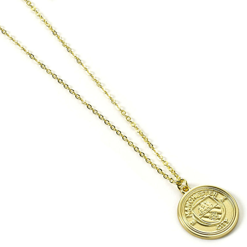 Manchester City FC Gold Finish Crest Necklace, alternate view