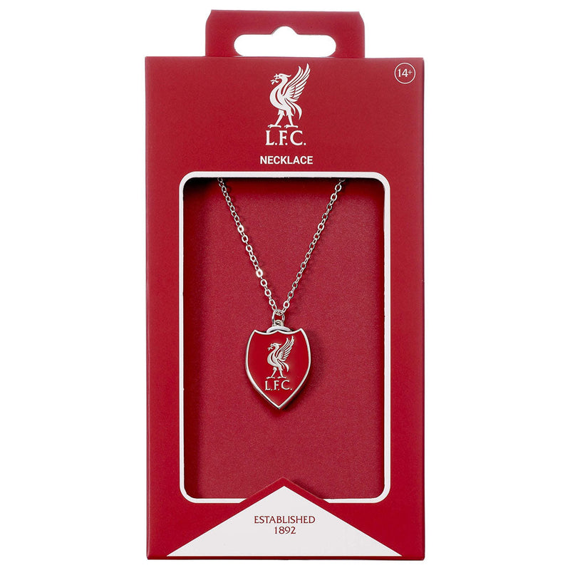 Liverpool FC Shield Necklace, close-up detail