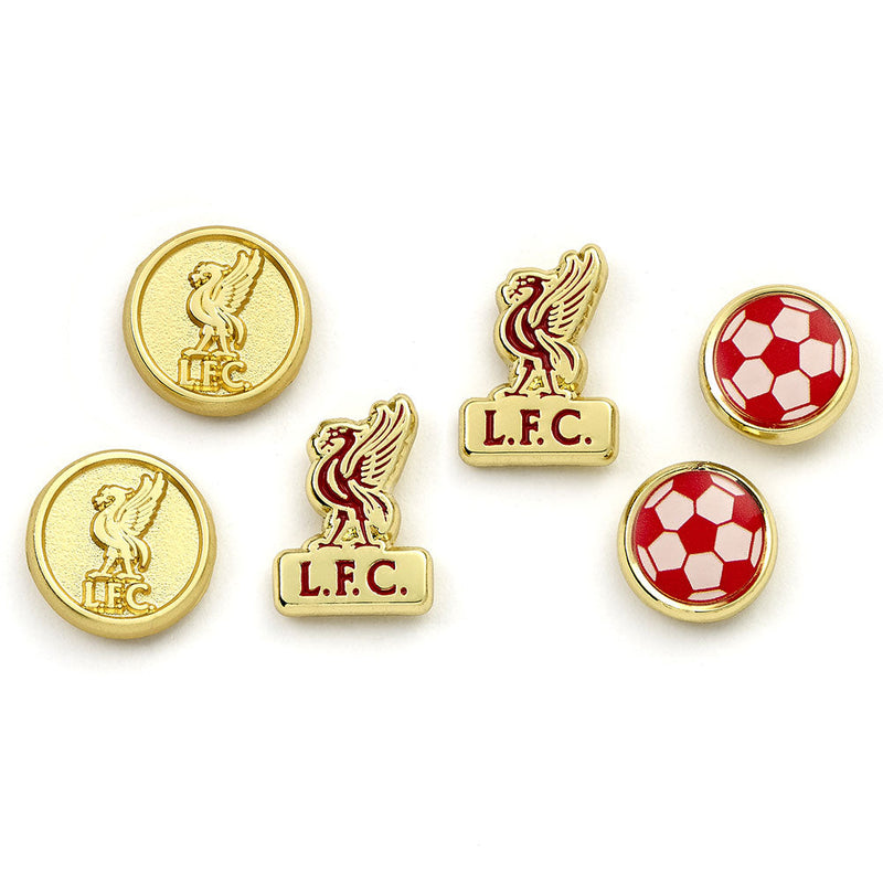 Liverpool FC Stud Earring Set, side angle