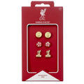 Liverpool FC Stud Earring Set, close-up detail