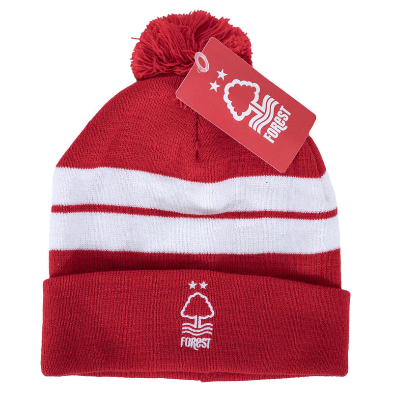 Nottingham Forest FC Bar Knit Ski Hat, side angle
