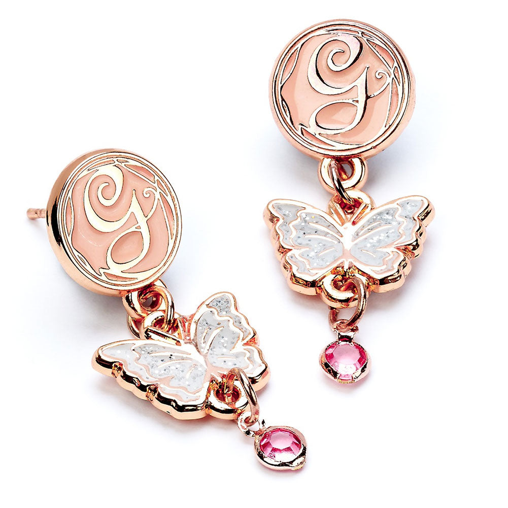 Wicked Rose Gold Plated Glinda Butterfly Earrings