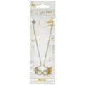 Harry Potter Gold Plated Luna Lovegood Necklace, side angle