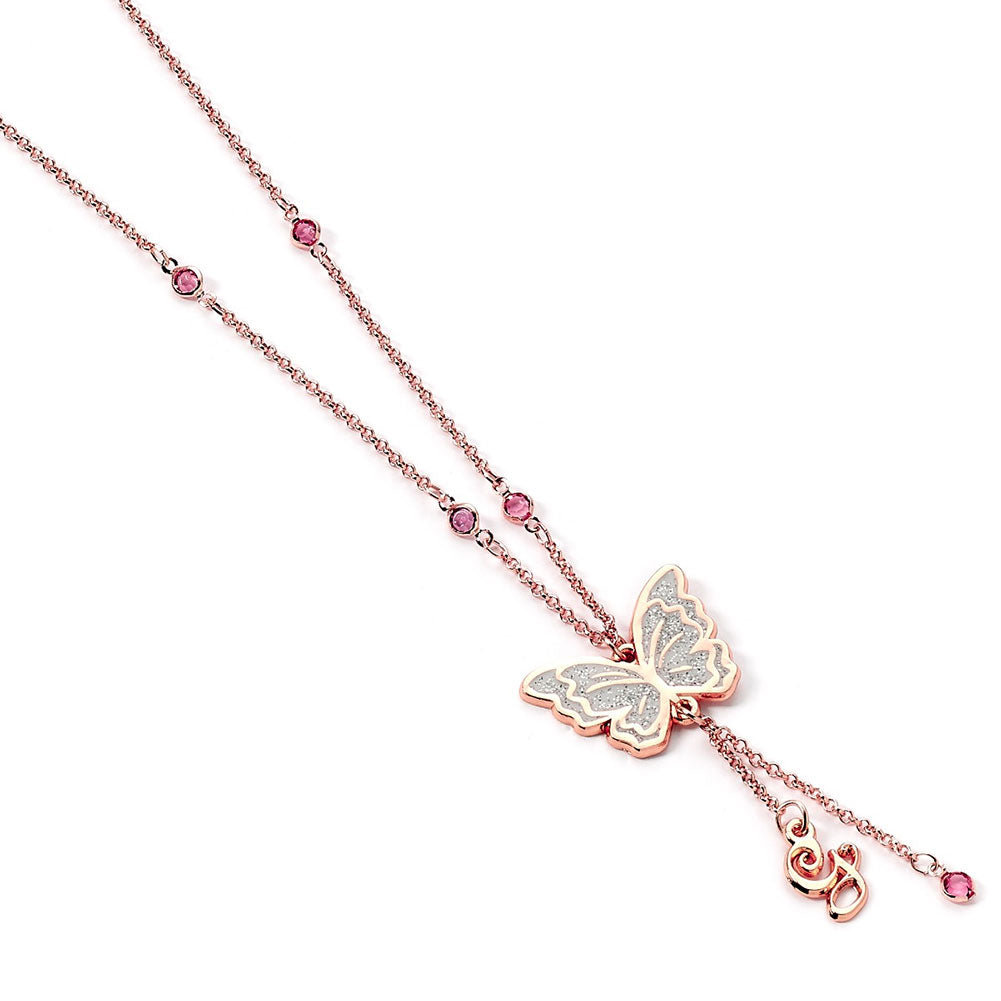 Wicked Rose Gold Glinda Buterfly Necklace