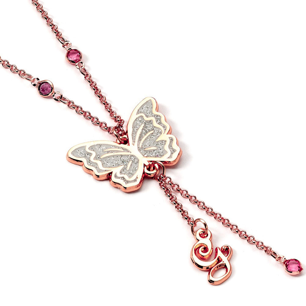 Wicked Rose Gold Glinda Buterfly Necklace