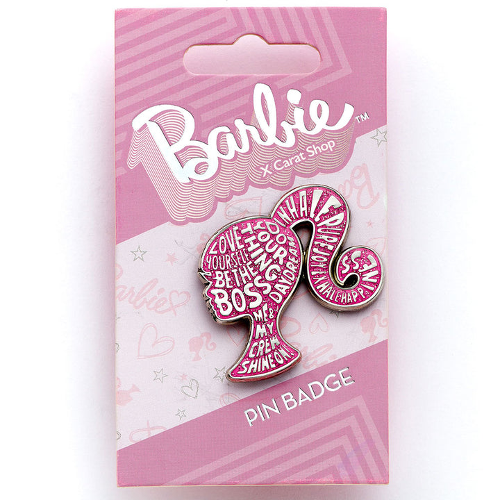 Barbie Sparkly Silhouette Pin Badge