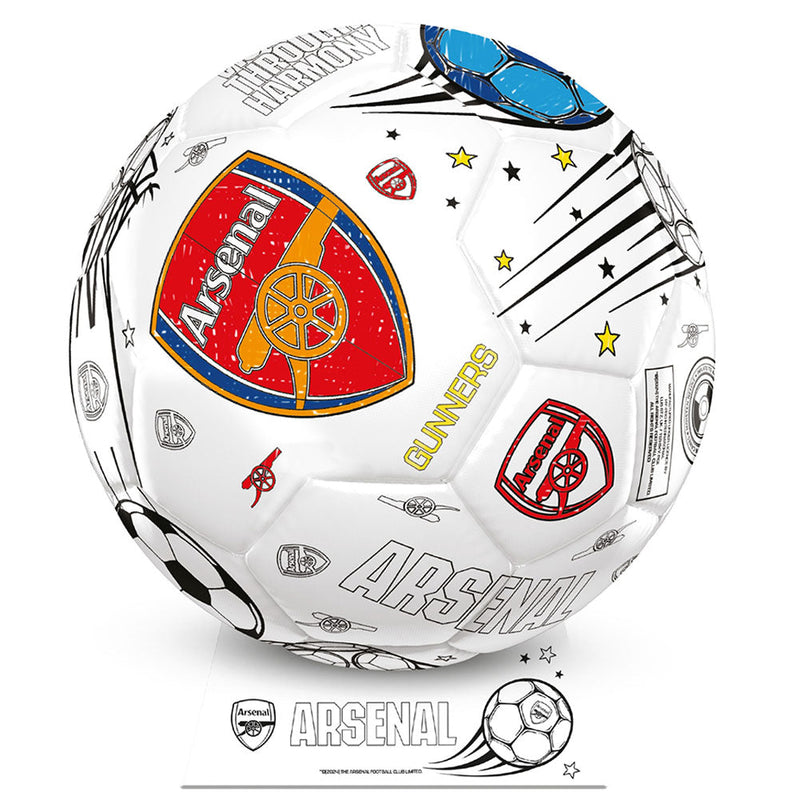 Arsenal FC 'Colour In' Mini Football Set, alternate view