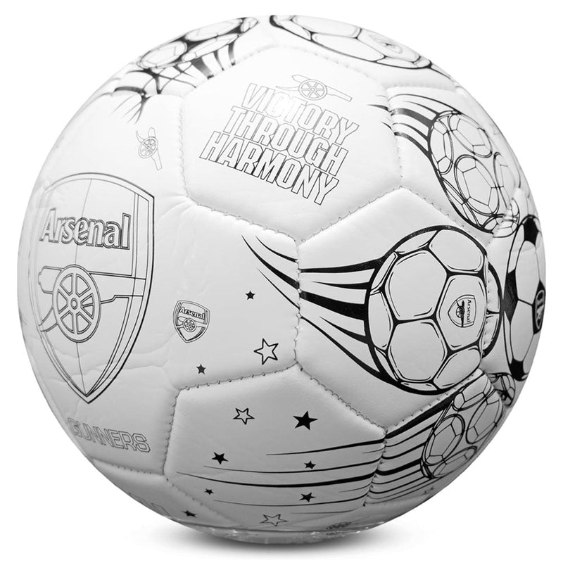 Arsenal FC 'Colour In' Mini Football Set, side angle