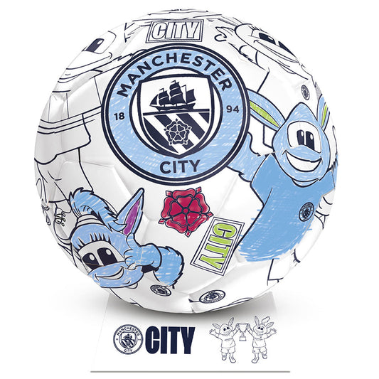 Manchester City FC 'Colour In' Mini Football Set, alternate view