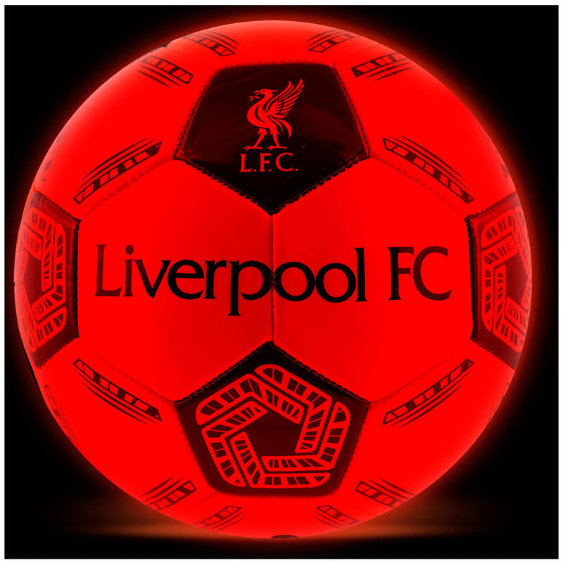 Liverpool FC LED Light Up Glow Football, side angle