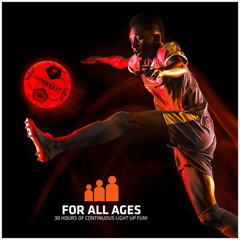 Liverpool FC LED Light Up Glow Football, packaging shot