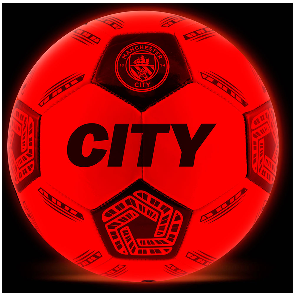 Manchester City FC LED Light Up Glow Football