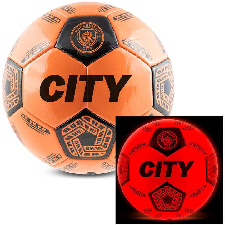 Manchester City FC LED Light Up Glow Football