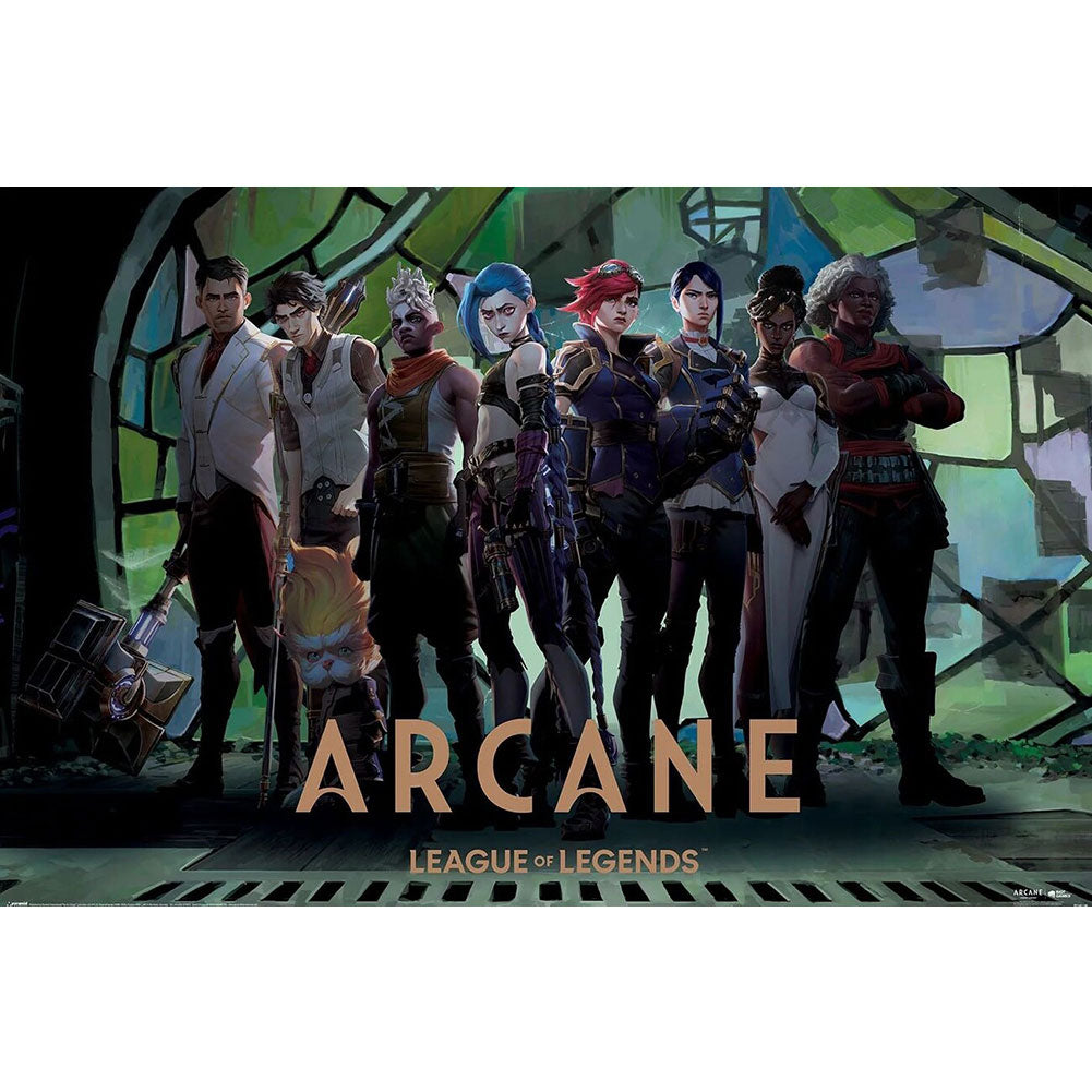 Arcane Zaun Arcade Poster