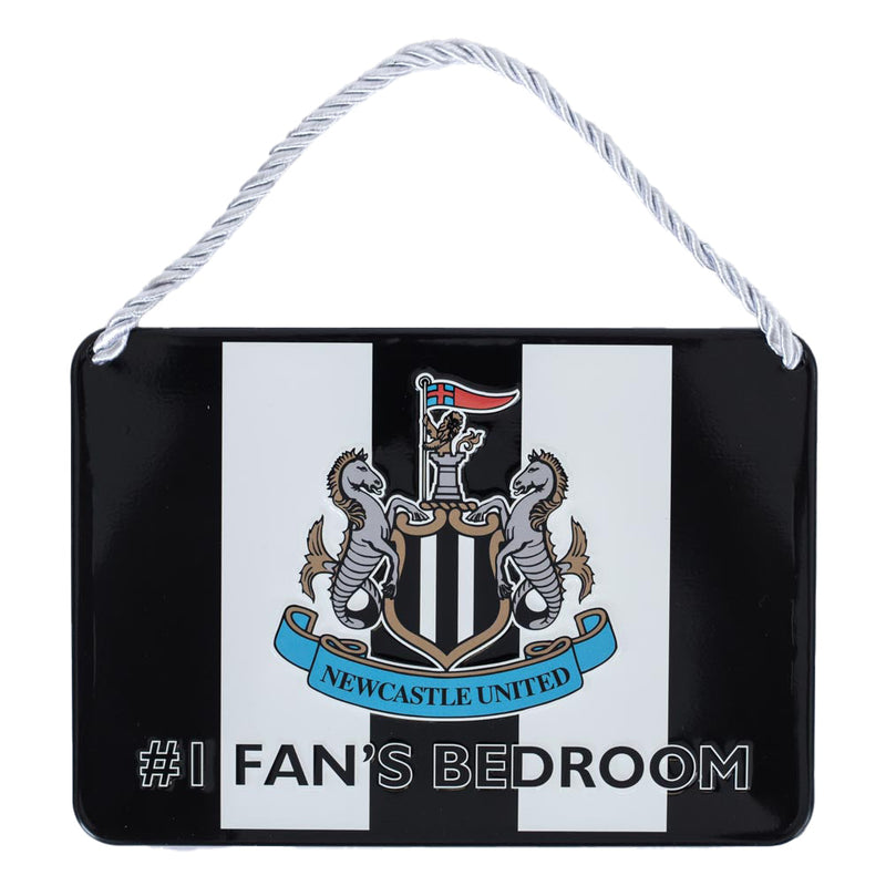 Newcastle United FC No1 Fan Stripe Bedroom Sign, alternate view