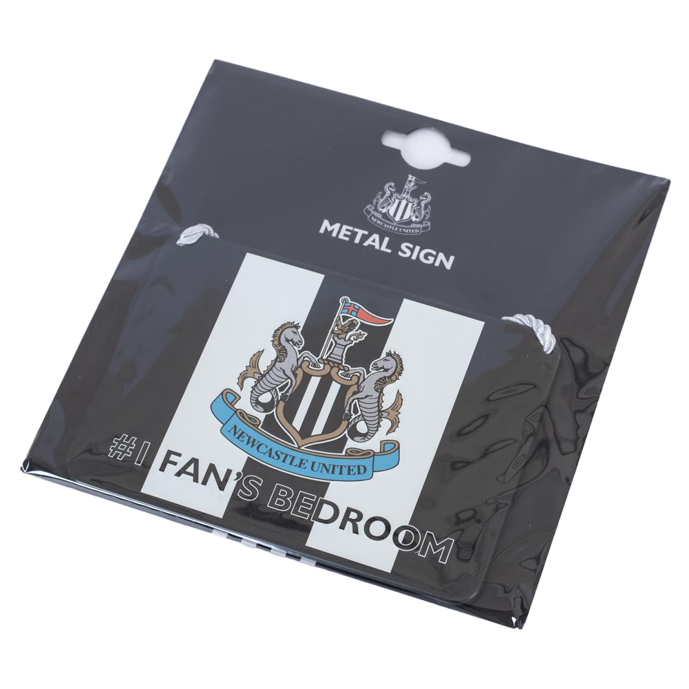 Newcastle United FC No1 Fan Stripe Bedroom Sign